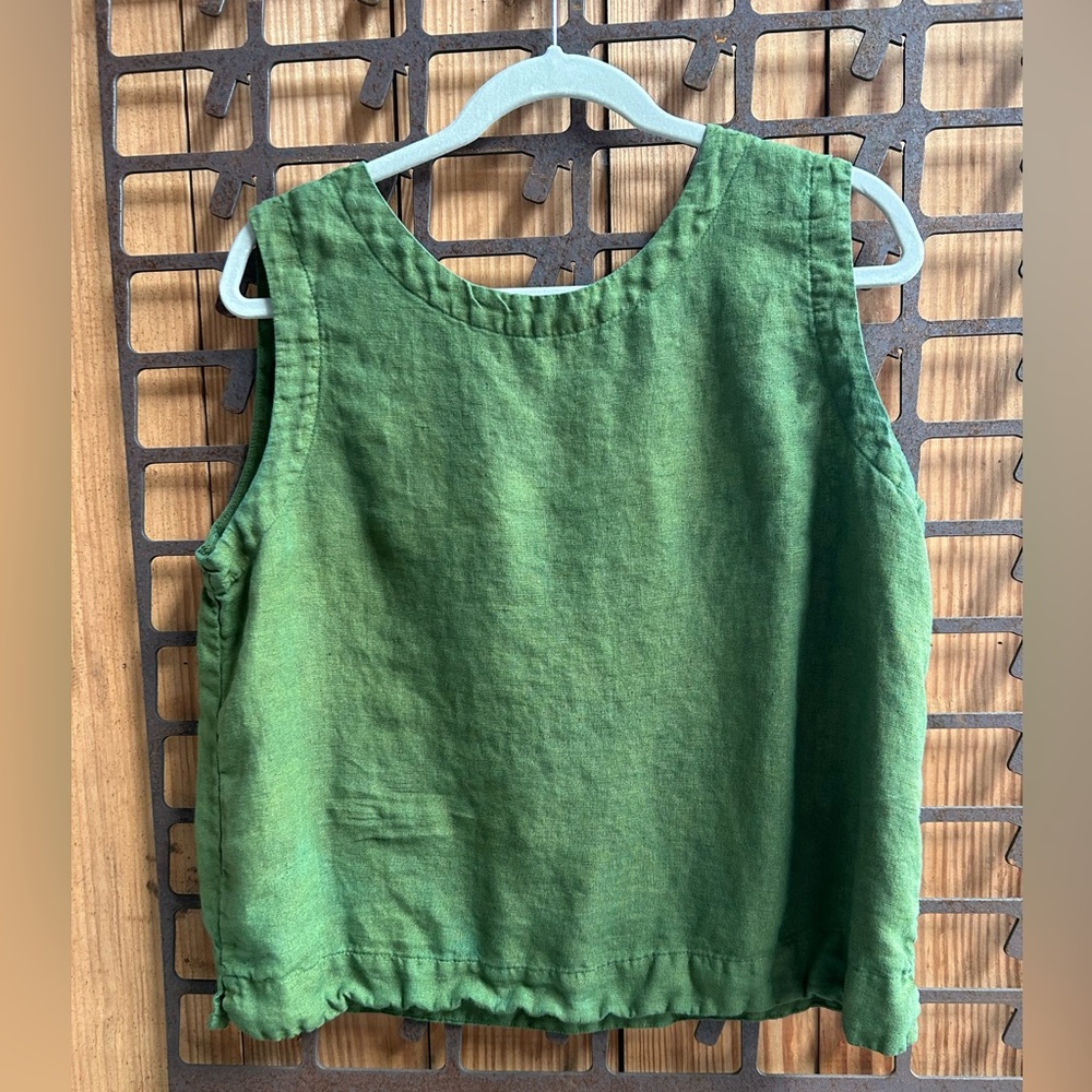 Linen Sleeveless Top
